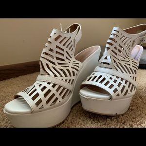 Charlotte Russe White Wedges